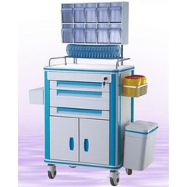 Hospital Crash Cart Medical Trolley, Plastic Trolley Cart, Made In China Cheap