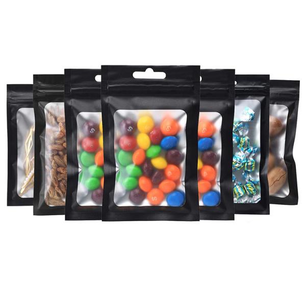 Buy 5x8 Inch Packaging Mylar k Foil Bags With Clear Window at wholesale prices