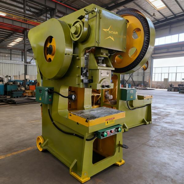 Buy 250-ton Punching Machine J23 Series Mechanical Punch Press with 400KN Nominal Pressure for Metal Hole Drilling at wholesale prices