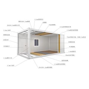 Local Standard Electricity Modern Style Detachable Container House for