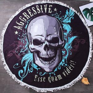 Customizable Microfiber Round Towel Skin Friendly Microfiber Beach Towel