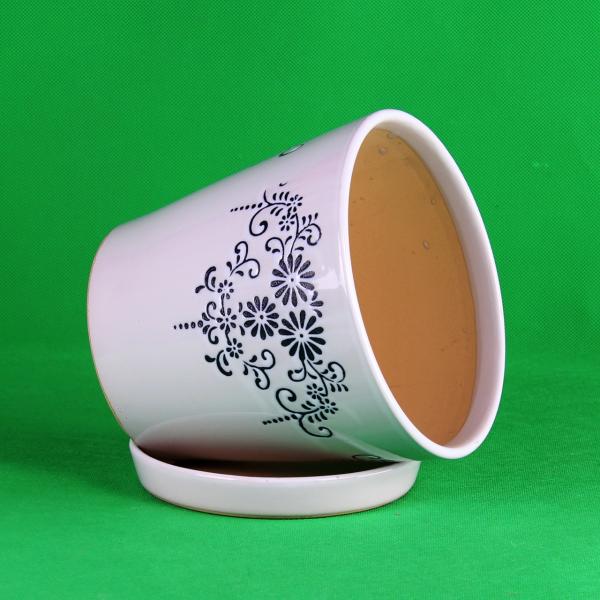 Customizable Ceramic Pots For Gardening In Different Colors