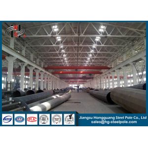 Overlap / Flangeconnection Tapered galvanized Steel Poles 2mm - 6mm