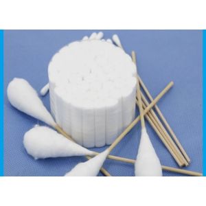 100mm Medical Cotton Swabs Good Absorbency For Surgical