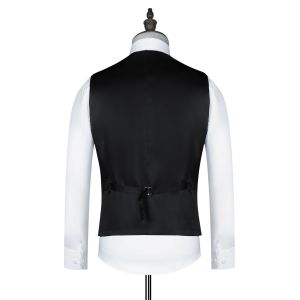 Custom Waistcoat Men Formal Suit Vest Polyester Solid Chalecos Hombre Casual