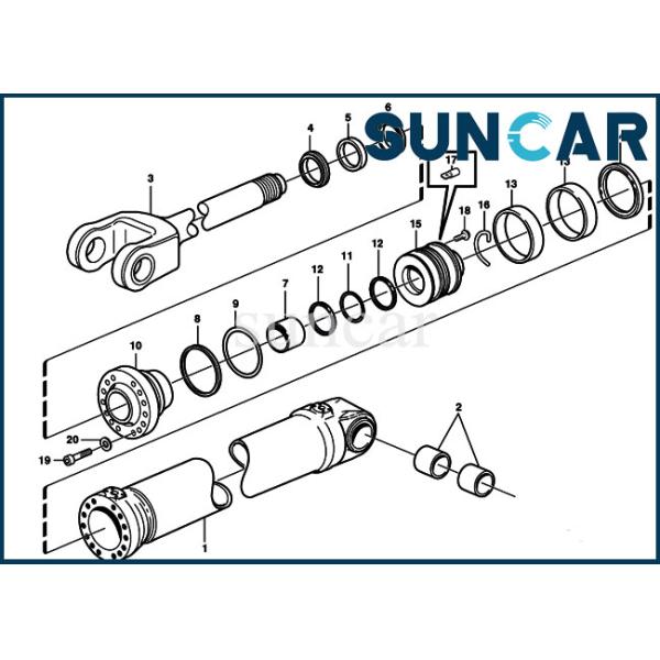 11712156 Loaders Lift Seal Kit L330E VOE11712156 SUNCARVO.L.VO Replacement Cylinder Repair Kits