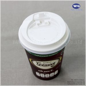 Disposable12oz Single Wall Coffee Paper Cup With Lid Paper Cups For Hot Drinks