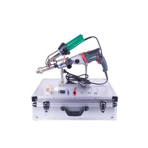 1300W Extrusion Welding Machine , Double Heating Hot Air Plastic Welder