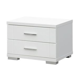 China simple modern white painted nightstand with 2drawers #35 on sale