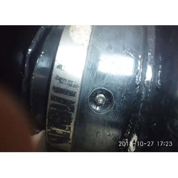 600mm Width Excavator Compaction Wheel 900mm Drum Diameter One Bracket Black