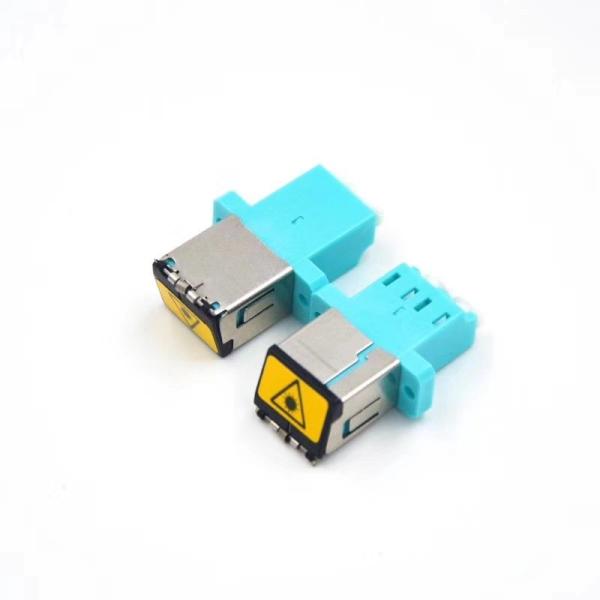 Buy LC fiber optic adapter Fiber Optic Couplers SM/MM/OM3/OM4/OM5 With Metal Shutter,dust protectection and eye protection at wholesale prices