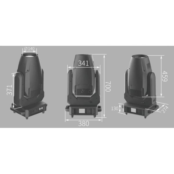 DMX512 Beam Lights for Club Wedding KTV Concert Gobo 12 Fixed Gobo Wheel White Light