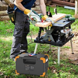 Portable Power Pack with AC/DC/USB Output MPPT Charge Controller for Solar