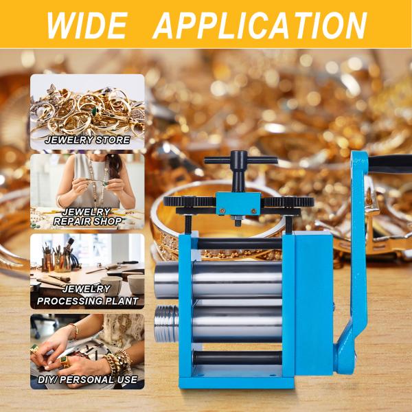 Tooltos Four In One Manual Jewelry Rolling Mill Machine With Flat Roller