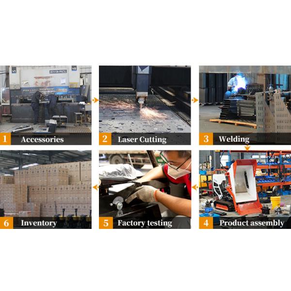 Chinese Manufacture Self Loading Mini Dumper 800kg Tracked Dumpers Small Track Transporter