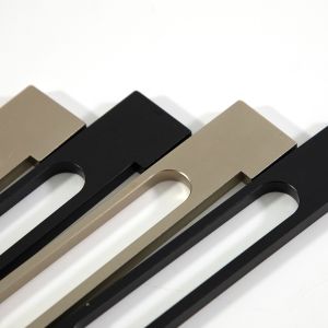 Kitchen Gold Aluminium Cabinet Handles Polished custom furniture hardware 247mm