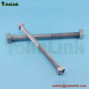 Hdg Square Head Machine Bolt With Nut