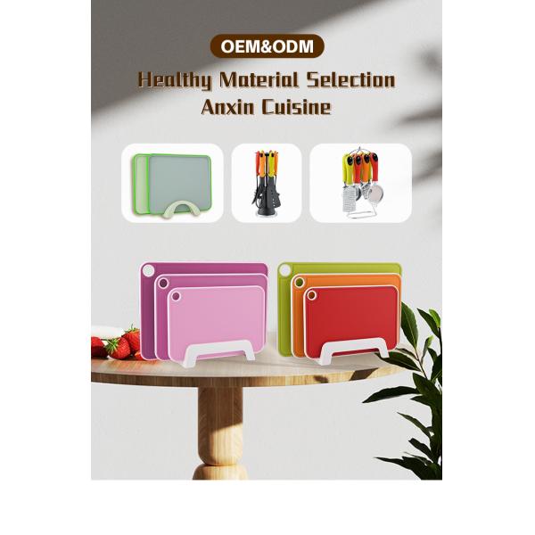 Non-Slip Cutting Boards with Juice Grooves Easy Grip Handle and Dishwasher Safe Design