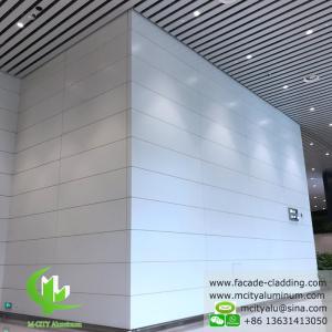 Aluminum facade cladding powder coated white PVDF finish aluminum sheet