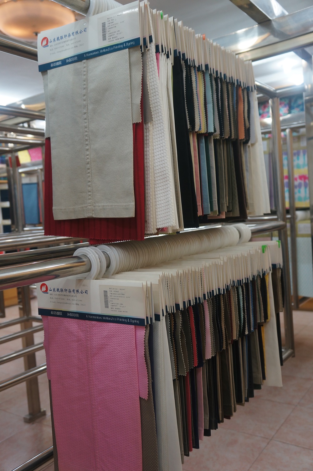 Customized Loop Yarn Dyed Woven Fabric Wool Cotton Polyester Blended Fabric for Suit