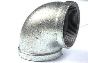 Buy Plumbing 90 Degree Galvanized Malleable Iron Elbow Threaded Pipe Fittings at wholesale prices