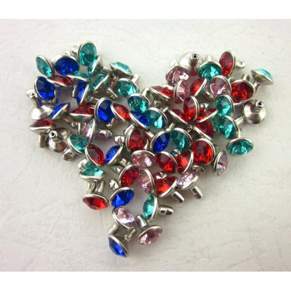 2021 wholesale decoration 8mm garment rivet crystal rhinestone jeans rivet for shoes handbag leather belt