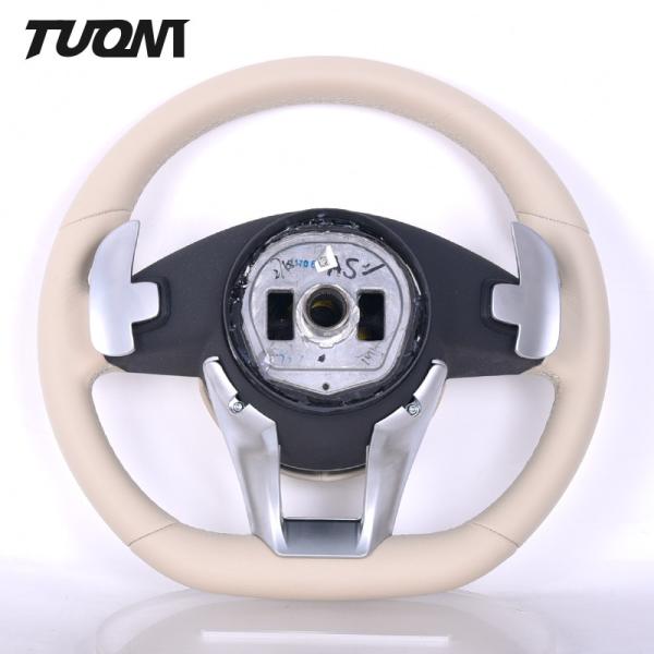 Full Beige Leather Mercedes Benz Steering Wheel W205 W204 A45 CLE GLC
