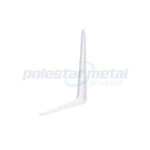 Grey Powder Coated Steel Angle London Shelf Brackets 250mm Height