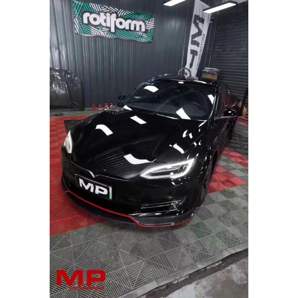 Selling Model S Carbon Fiber Body Kit for Model S Wide Bodyki Carbon Fiber Front Shovel Rear Diffuser Spoiler