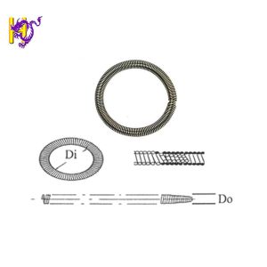China Stainless Steel Oil Seal Garter Spring Chrome Finished 20mm Dia on sale