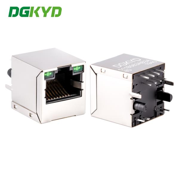 Buy 16.9MM height Cat5e Rj45 Lan Jack , vertical RJ45 modular jack with magnetic DGKYD511B083AB3A8D at wholesale prices