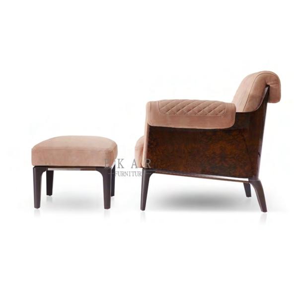 Modern Leather Relaxing Italian Design Armchair Upholstered Chair W006SF11A