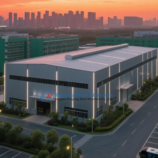 Buy Custom Steel Structure Warehouse Lightweight Galvanized Prefab Building at wholesale prices