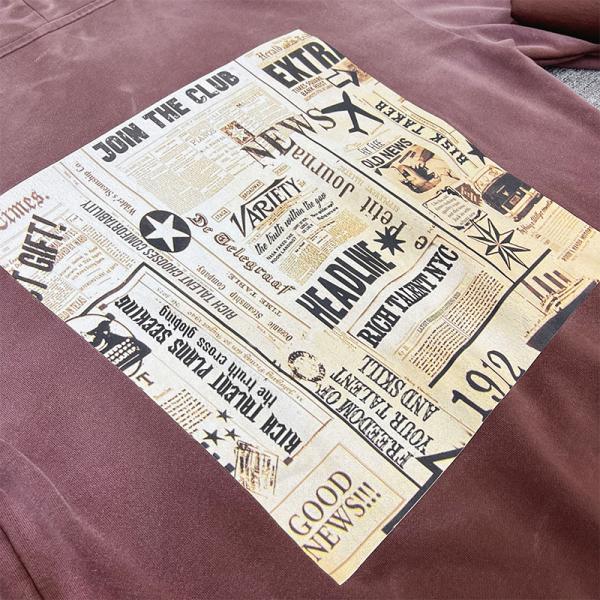Customized Printing Label Hoodie Unisex French Terry Cotton Acid Wash Vintage Streetwear Free Sample