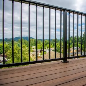 Simple Design Outdoor Aluminium Railings Balcony / Stair Balustrade