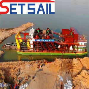 Sand Dredging Equipment 18 Inch Cutter Suction Dredger with 2000m Discharge