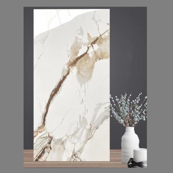 Large Format Glossy Slabs 1600*2700*12 mm Porcelain Tiles for Living Room