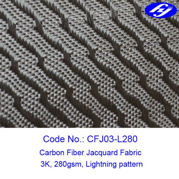 Buy Lightning 150cm 3k 280gsm Jacquard Carbon Fiber Fabric at wholesale prices