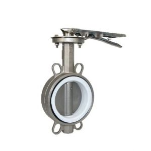 Water Media Sanitary Stainless Steel Butterfly Valve with Handle of Excellent