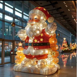 Handmade Christmas Lanterns, Christmas Tree, Santa Claus, Reindeer Outdoor