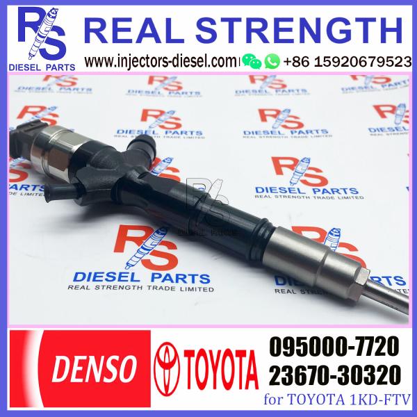 common rail injector 23670-30320 095000-7720 injector for TOYOTA 1KD-FTV, D-4D injector nozzle 23670-30320 095000-7720
