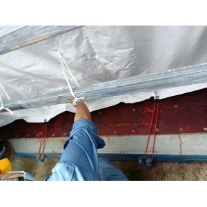 40FT 25000kg Bulk Bag Liner Side Seam Loop High Impermeability