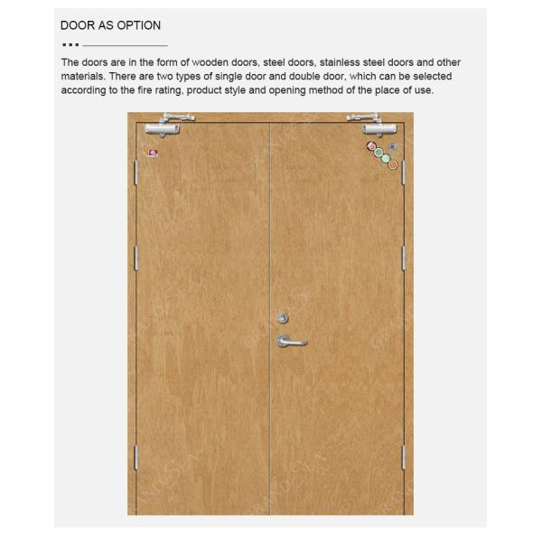 Fire Door Entry Iron Metal Internal Modern Closer Large Steel Security Industrial Doors for Fireproof