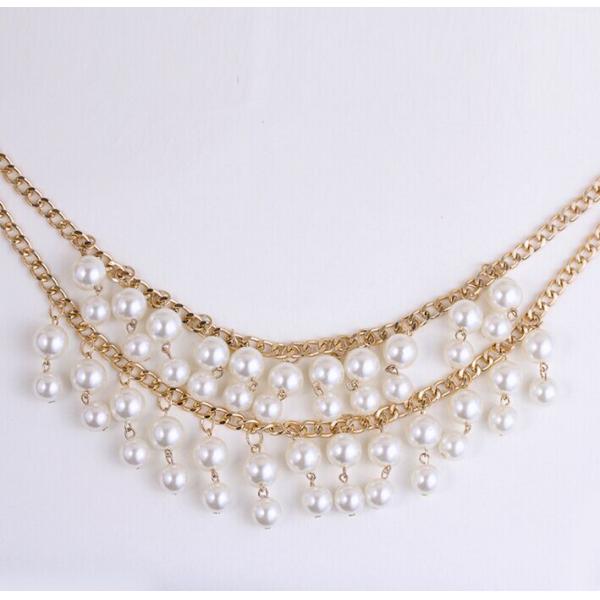 The European and American fashion new sautoir Temperament joker imitation pearl necklace