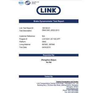 Zhengzhou Baiyun Industrial Co., Ltd. Certifications