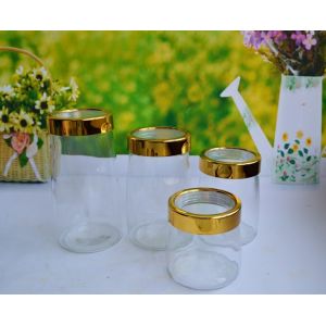 Quality SET OF 4 PCS GLASS CANISTER for sale