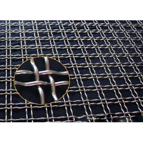 2.5MM*25MM*25MM*1.8M*30M Crimped Wire Mesh Woven Plain SS 314 Material