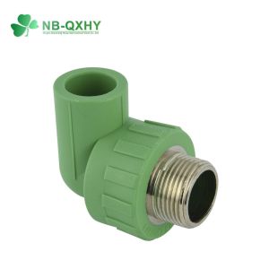 PP-R Hot Water Male Thread Elbow with Brass 90deg Angle