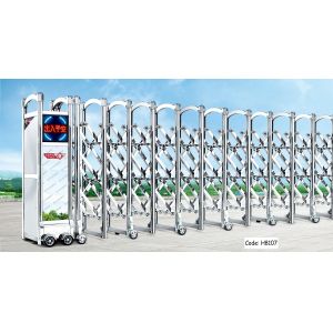 1600mm Height 15m/Min Stainless Steel Retractable Sliding Gate