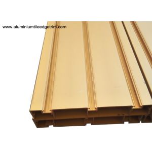 Elegant Ti Gold Aluminium Door Profiles / Heavy Sliding Door Outer Frame